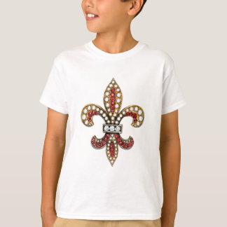 Flor De Lis Lilie Jewel New Orleans T-Shirt