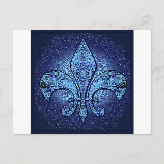 Flor De Lis lt.png Postkarte (Vorderseite)