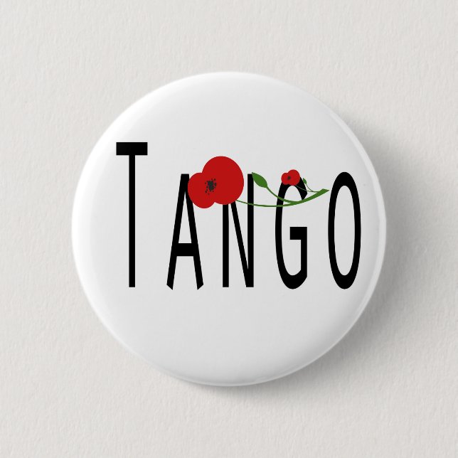 Flor de Tango Button (Vorderseite)
