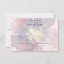 Flor je Hochzeit ohne Mahlzeit RSVP-Karte