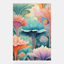 Flora 2 Blütenpastete Akryllisches Zeichen Acrylschild