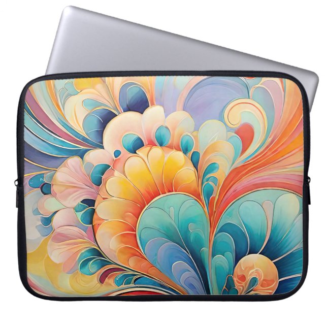 Flora 3 Blumenpastete Laptop-Case Laptopschutzhülle (Vorderseite)