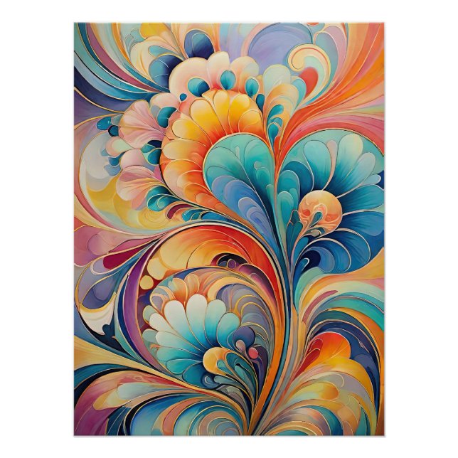 Flora 3 Blumenpflaster Poster (Vorderseite)