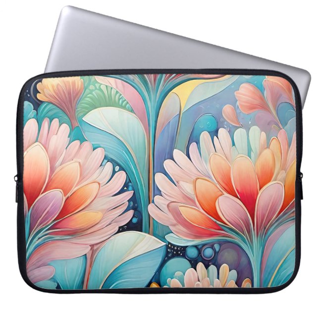 Flora 4 Blumenpastete Laptop-Case Laptopschutzhülle (Vorderseite)