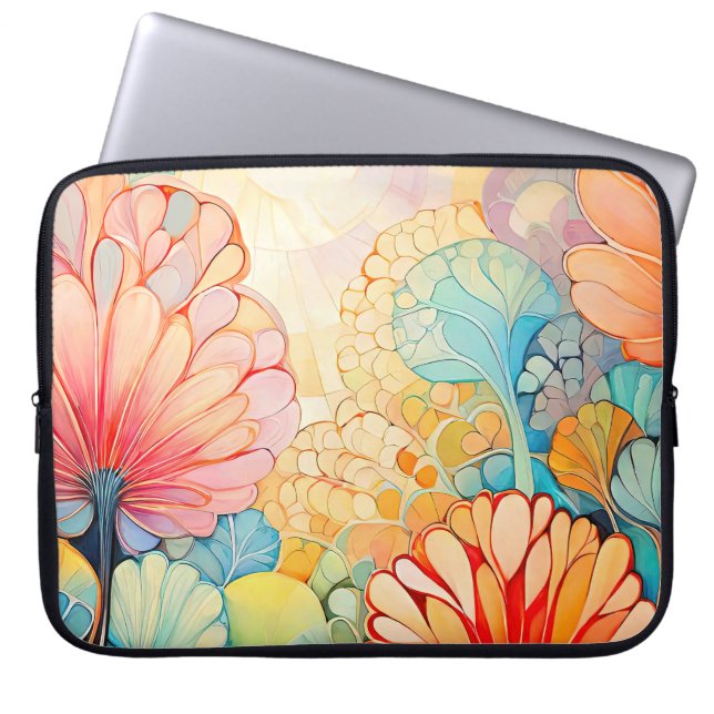 Flora 5 Blumenpastete Laptop-Case Laptopschutzhülle (Vorderseite)
