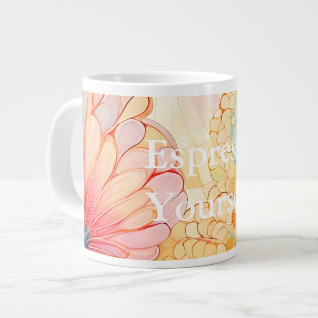 Flora 5 Tasse Blumenpastel (Vorderseite Links)