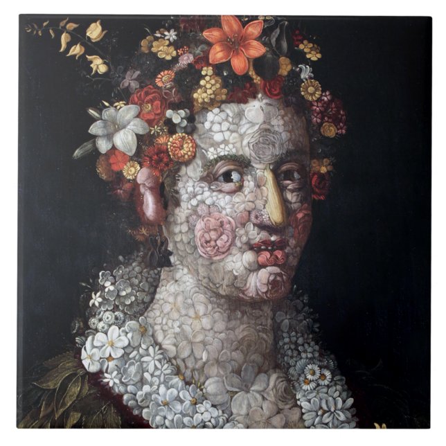 Flora, Arcimboldo Fliese (Vorderseite)