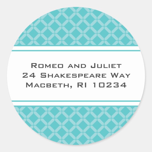 Flora-Bee-Adressetikett Runder Aufkleber (Vorderseite)