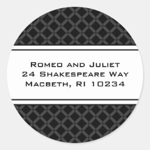 Flora-Bee-Adressetikett Runder Aufkleber