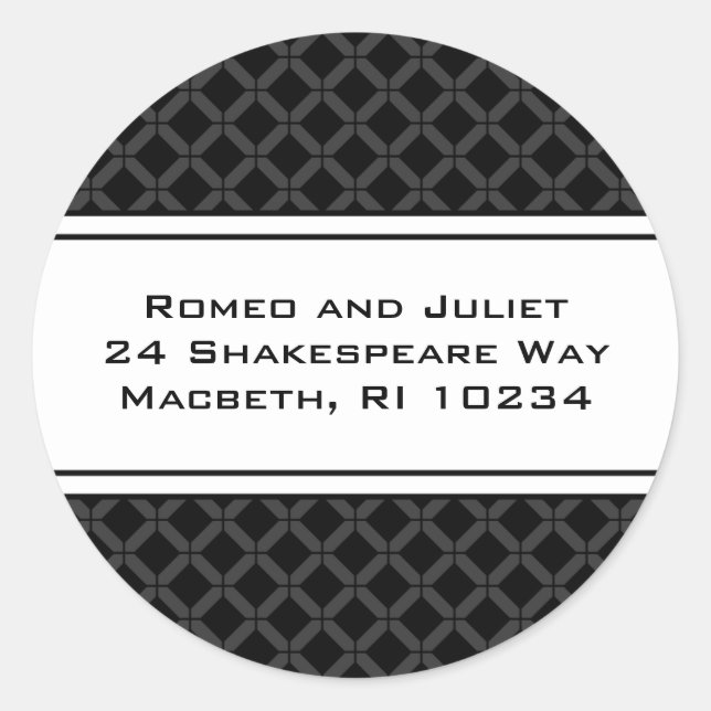 Flora-Bee-Adressetikett Runder Aufkleber (Vorderseite)