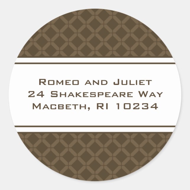 Flora-Bienen-Adressen-Etikett Runder Aufkleber (Vorderseite)