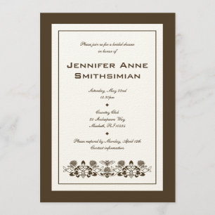 Flora-Bienen-Brautparty-Einladung Einladung