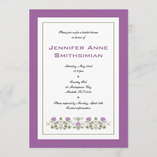 Flora-Bienen-Brautparty-Einladung Einladung