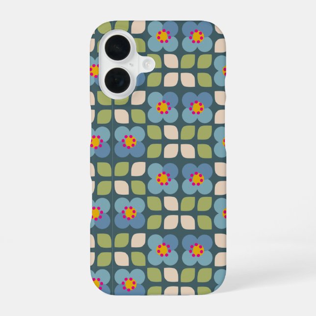 FLORA BLUSH - Botanischer iPhone-Fall iPhone 16 Hülle (Rückseite)