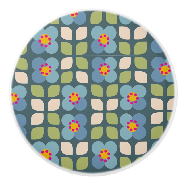 FLORA BLUSH - KERAMIK KERAMIKKNAUF (Vorderseite)