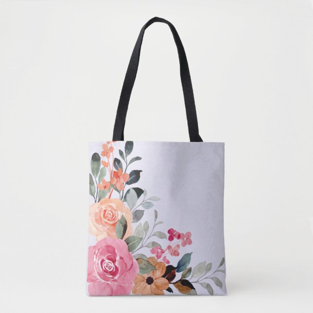 Flora-Bouquet-Tote-Beutel (Vorderseite)