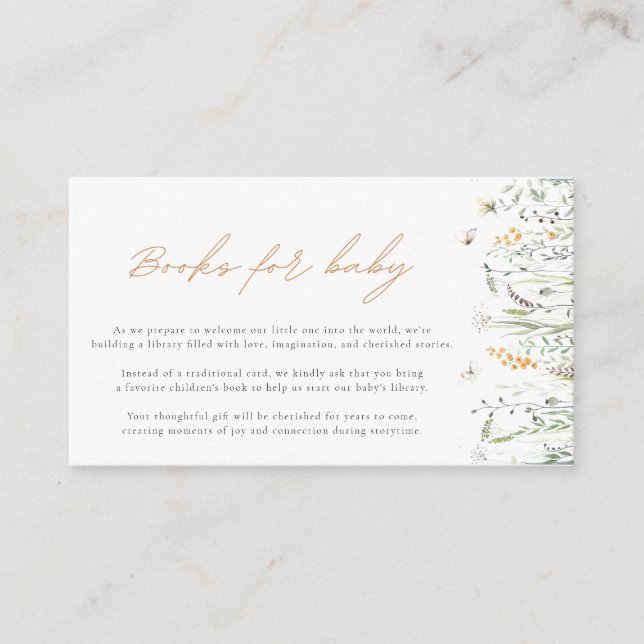 Flora-Buchungsanfrage für Aquarellfarben Begleitkarte (Vorderseite)