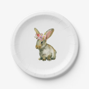 Flora Bunny Baby Dusche Pappteller