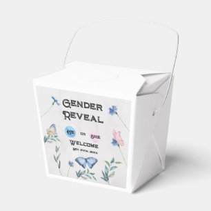 Flora-Butterfly-Verschlusskarte für Wasserfarben Geschenkschachtel