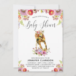 Flora Doe Baby Shower Einladung