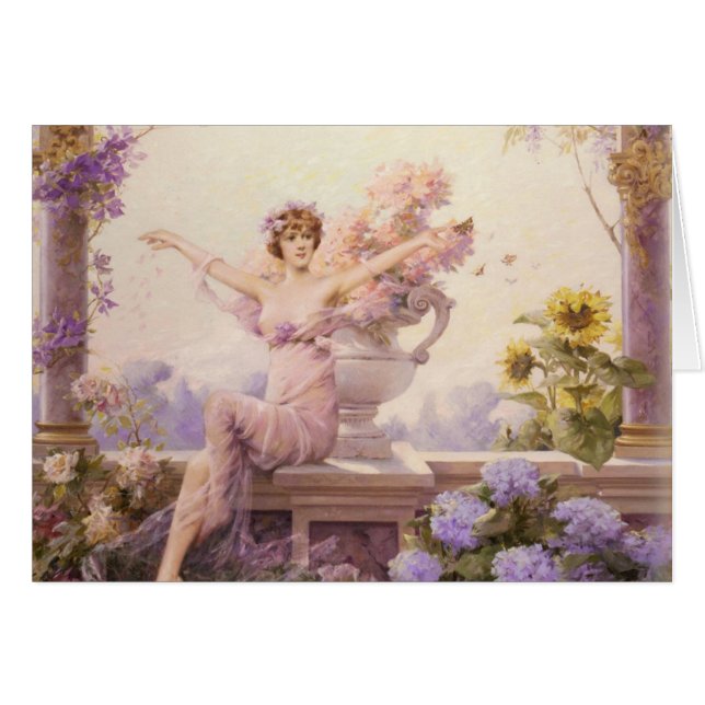 Flora durch Louise Abbema (Vorderseite (Horizontal))