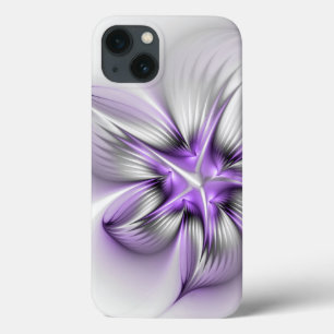 Flora Elegante Modernes Abstraktes Violett Fraktal Case-Mate iPhone Hülle