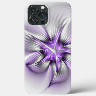 Flora Elegante Modernes Abstraktes Violett Fraktal Case-Mate iPhone Hülle