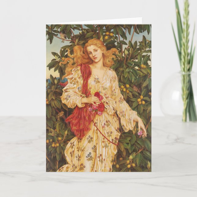 Flora | Evelyn De Morgan Karte (Vorderseite)