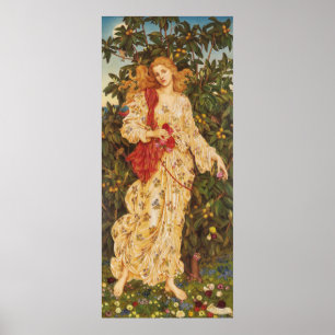Flora   Evelyn De Morgan Poster