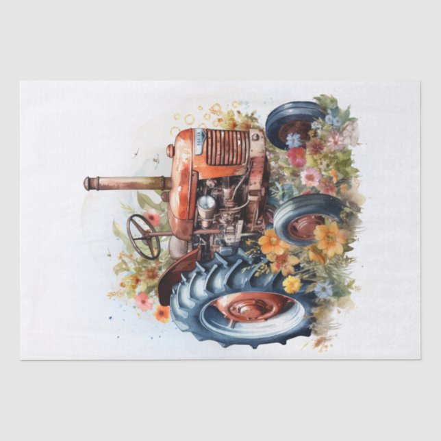 Flora Farm Wasserfarbe Seidenpapier (Vorderseite)