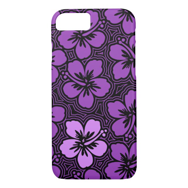 Flora Hawaiian Accessoires Hibiskus Pinstriped Case-Mate iPhone Hülle (Rückseite)