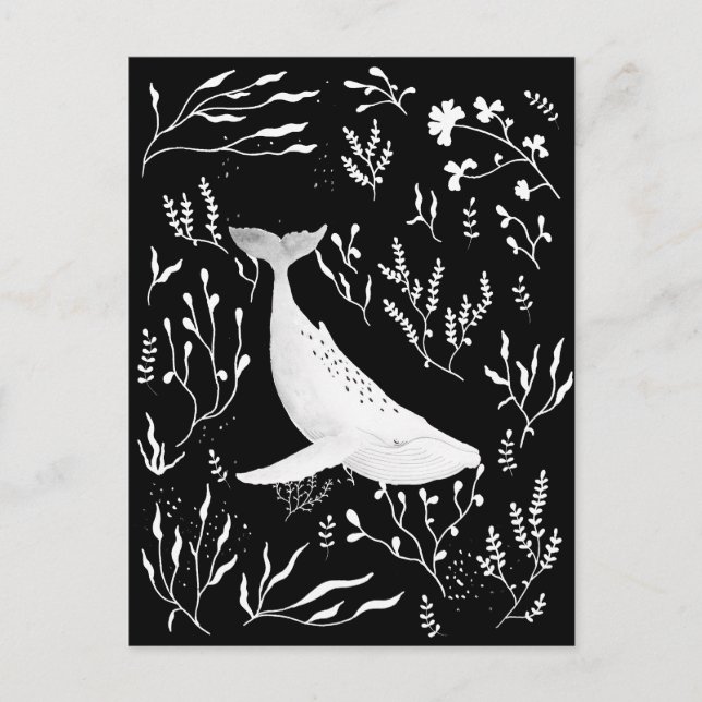 Flora-Humpbackwal Postkarte (Vorderseite)
