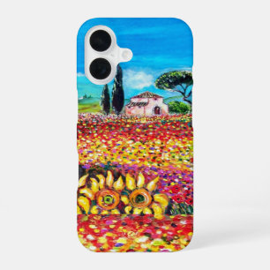 FLORA IN DER TUSKANA/ Felder, Klatschmohn und Sonn iPhone 16 Hülle