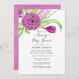 Flora-Laufwerk Wasserfarben mit Brautwasser- oder Einladung