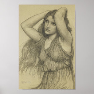 Flora mit langer Haare Poster