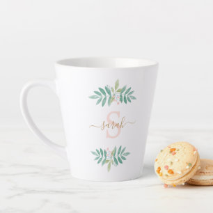 Flora-Monogramm Milchtasse