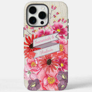 Flora-Muster für Wasserfarben iPhone 6 16 Pro Max Hülle