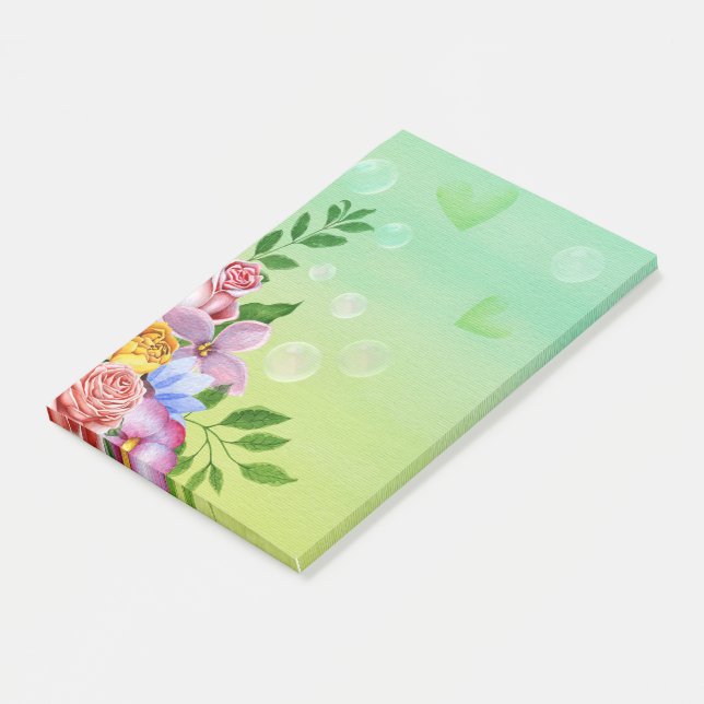 Flora Post-it Klebezettel (angewinkelt)