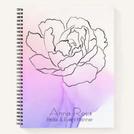 *~* Flora Rose Lavendel & Pink Pasta Wasserfarbe Notizbuch