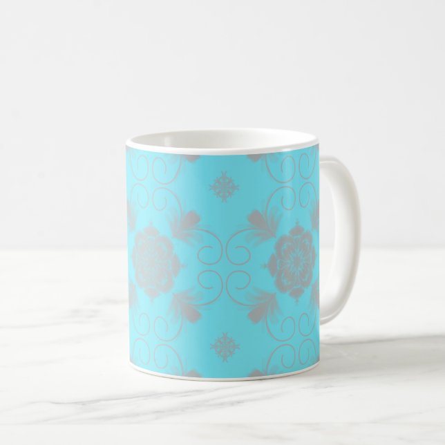 Flora Royale Ceramic Mug Kaffeetasse (VorderseiteRechts)