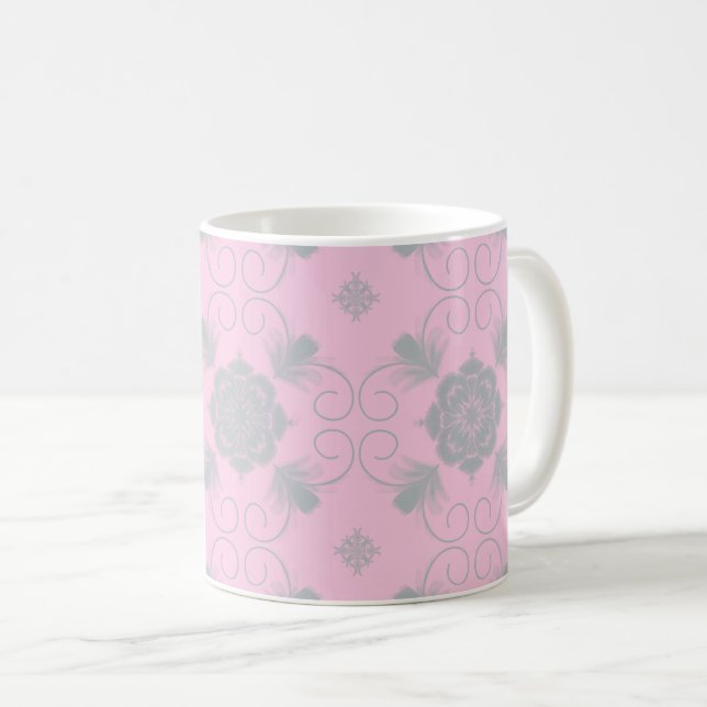 Flora Royale Ceramic Mug Kaffeetasse (VorderseiteRechts)