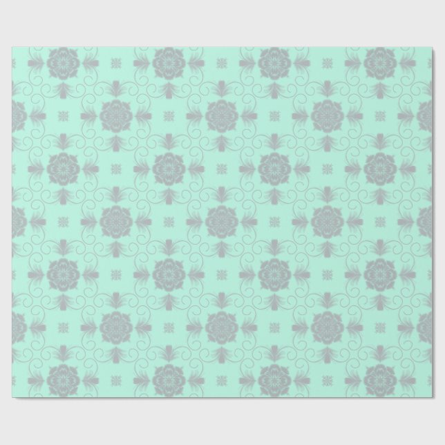 Flora Royale Elegante Blumengeschenkpapier Geschenkpapier (Flach)
