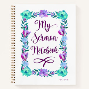 Flora-sermon-Notebook Notizbuch