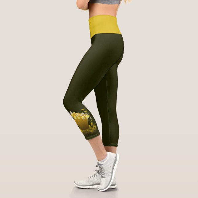 Flora the Goddess of Flowers Capri Leggings (Links)