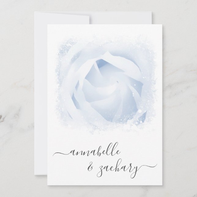 *~* Flora UAWG + QR Rose AR8 Einladung zur Hochzei (Vorderseite)