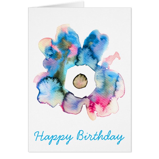 Flora und abstrakte Aquarell (Vorne)