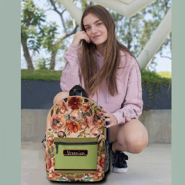 Flora und Fauna Bedruckter Rucksack