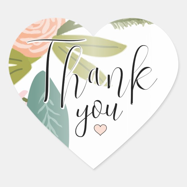 Flora und Fauna Herz-Aufkleber (Vorderseite)