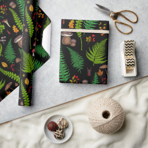 Flora und Fauna im Forstland Geschenkpapier