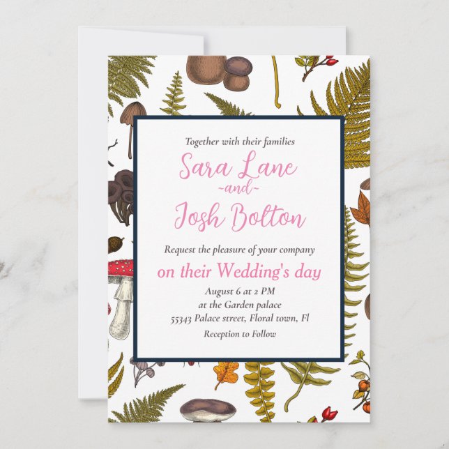 Flora und Fauna im Waldgebiet 2 Einladung (Vorderseite)